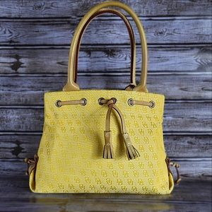 Dooney & Bourke Purse in Yellow Signature Canvas